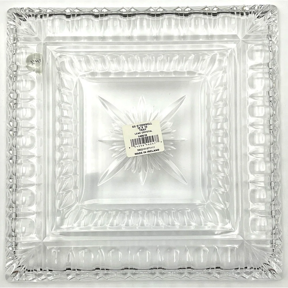 Waterford Grafton Street O'Connell Lead Crystal Tray 10